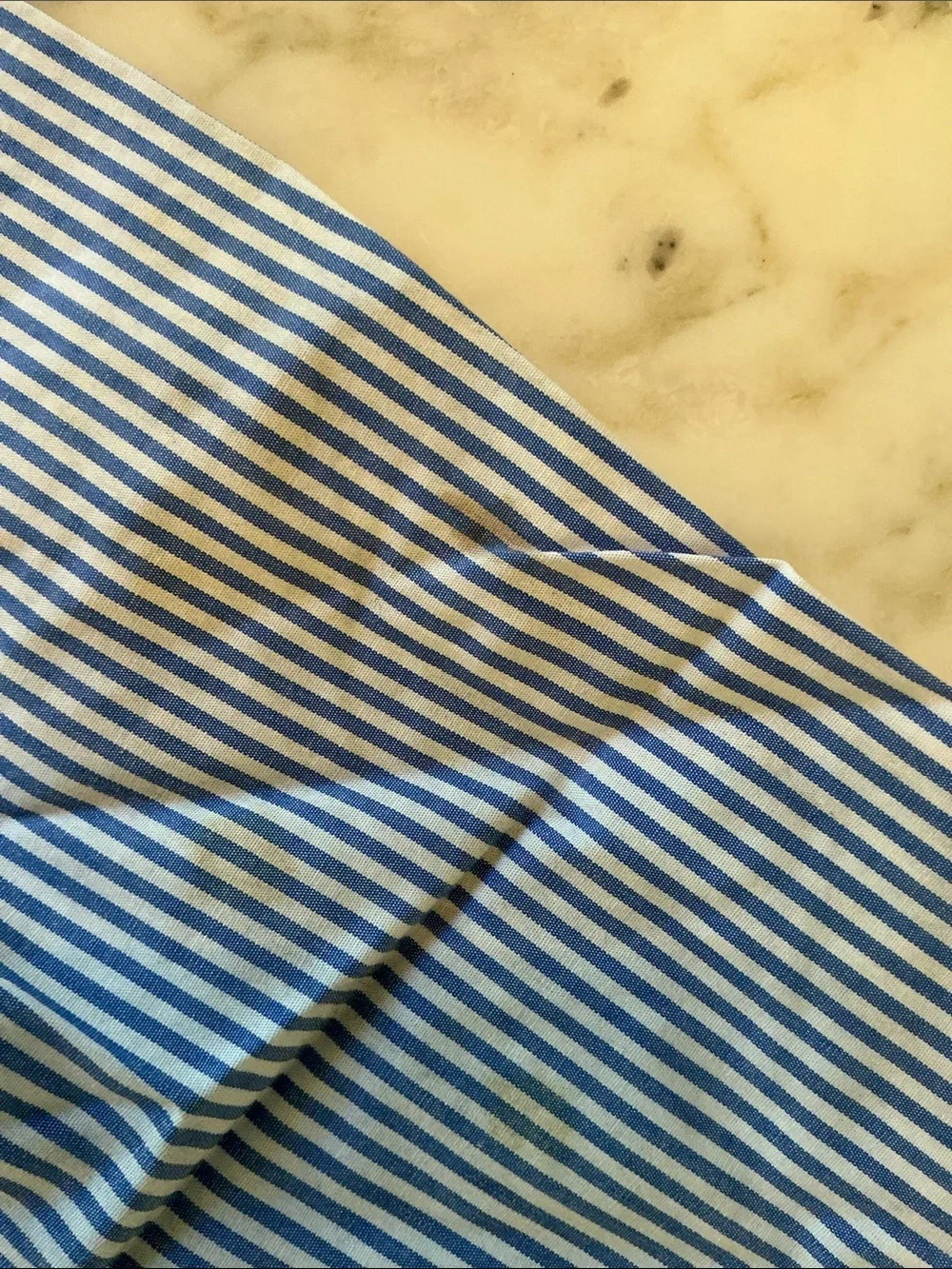 NWT J. Crew Button-up Blue Striped cotton poplin shirt Sz S - NEEDS WASH